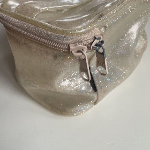 Vintage 80s Clear Glitter PVC Makeup Case - Picture 11 of 14